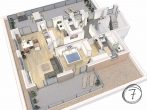 Exklusives Penthouse // letzte freie ETW // Fertigstellung Frühjahr 2024 // Neubauprojekt mit 7 modernen und attraktiven Wohnungen in Föhren, Baugebiet "Acht" - 3D Grundriss